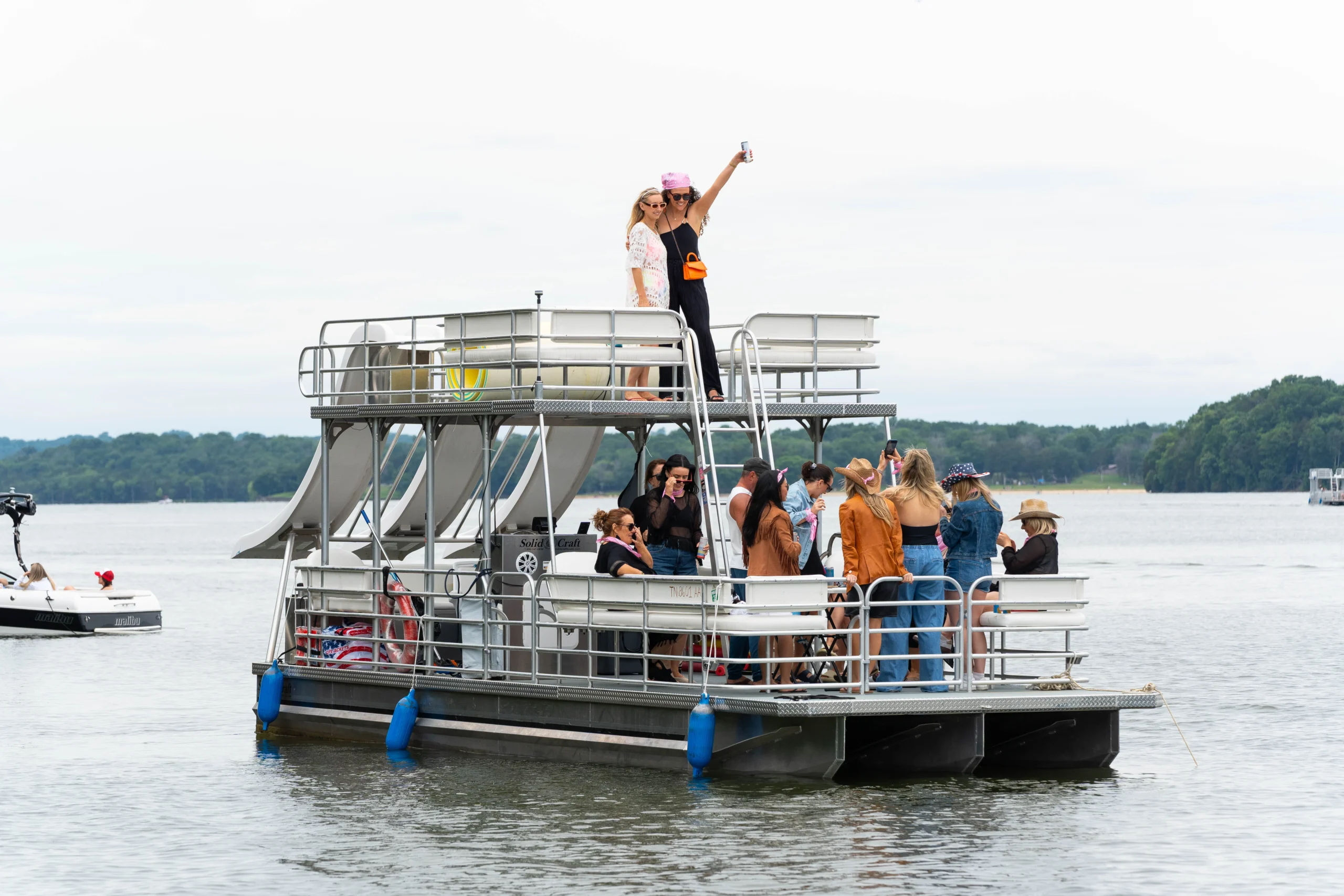 Rowdy Boats Triple Slide on Percy Priest Lake