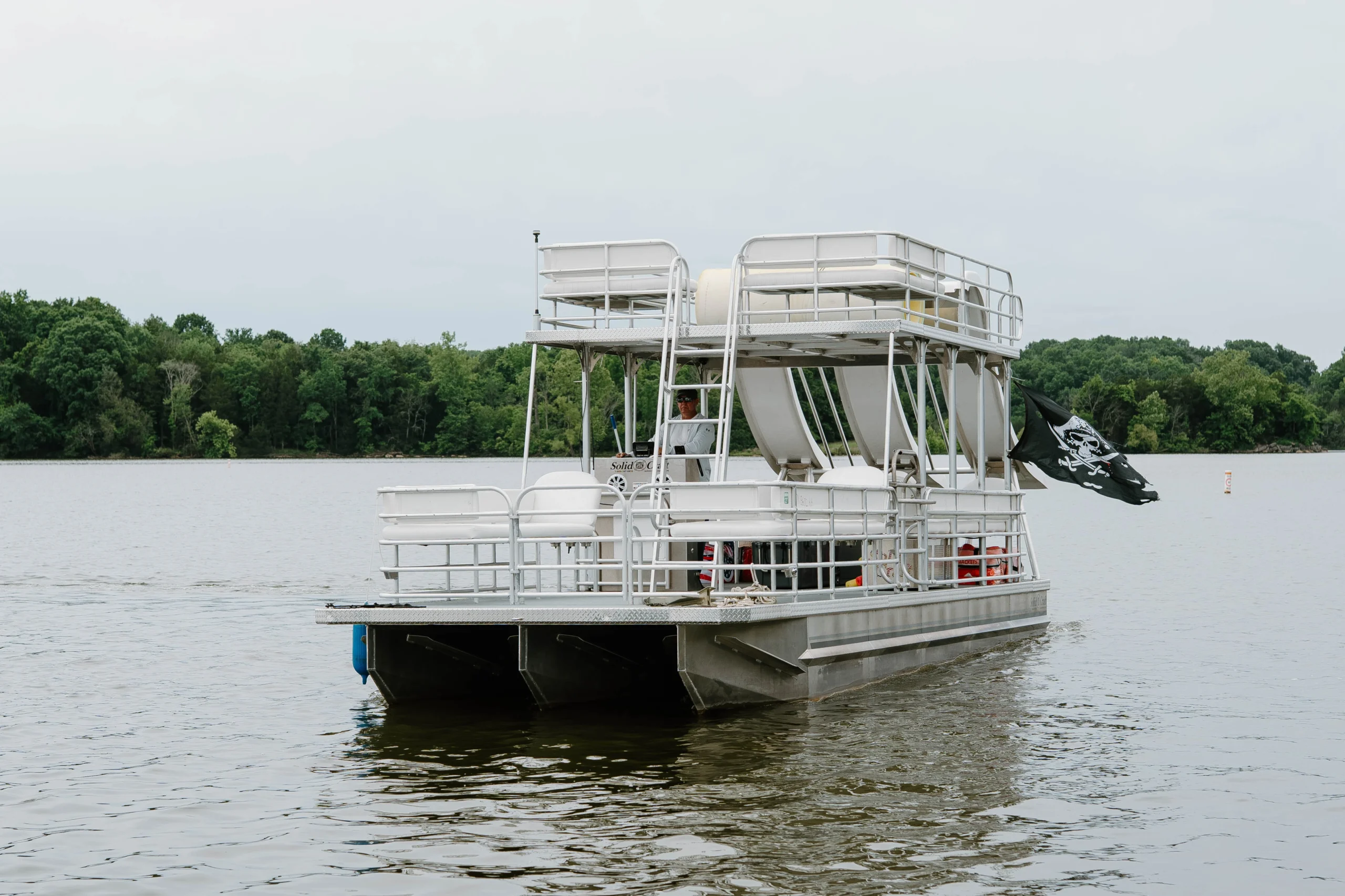 Rowdy Boats Triple Slide on Percy Priest Lake