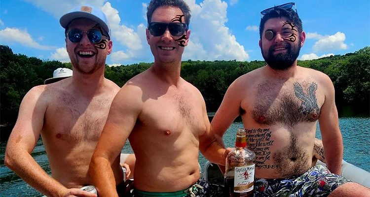 Bachelor Party Celebration on Percy Priest Lake with Rowdy Boats